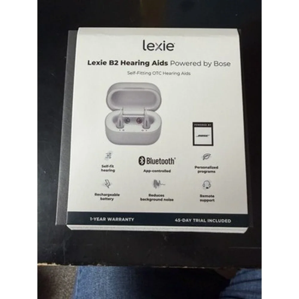 Lexie B2 Hearing Aids Powered by Bose New Open Box OTC Bluetooth Self Fitting